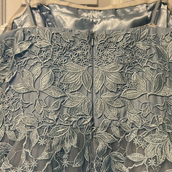 Light blue strapless party dress - Picture 2 of 4